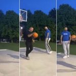 ĐANI SE OKUŠAO U KOŠARCI I TO SA NIKOLOM PEKOVIĆEM: SIJEVALE opaske! Vidi mali kako igra (FOTO)